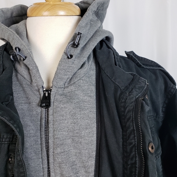 Levi's Double Layer Fleece Lined Military Chore Coat Style Jacket - Picture 2 of 6